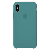 Husa Silicon pentru iPhone Xs, Pine Green MOFT